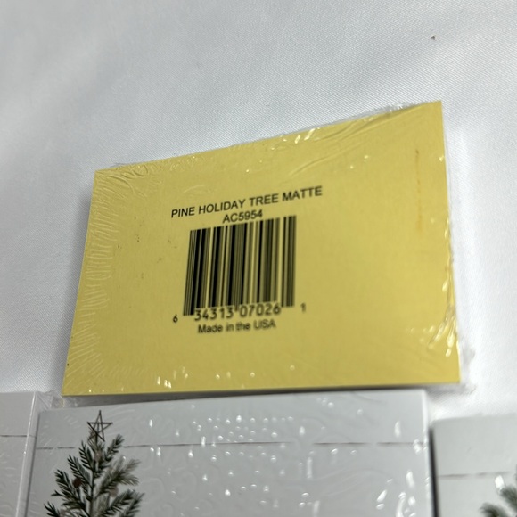 Pine Holiday Tree Matte Enclosure Card 3.5x2.25" Pack of 50 - Picture 4 of 6